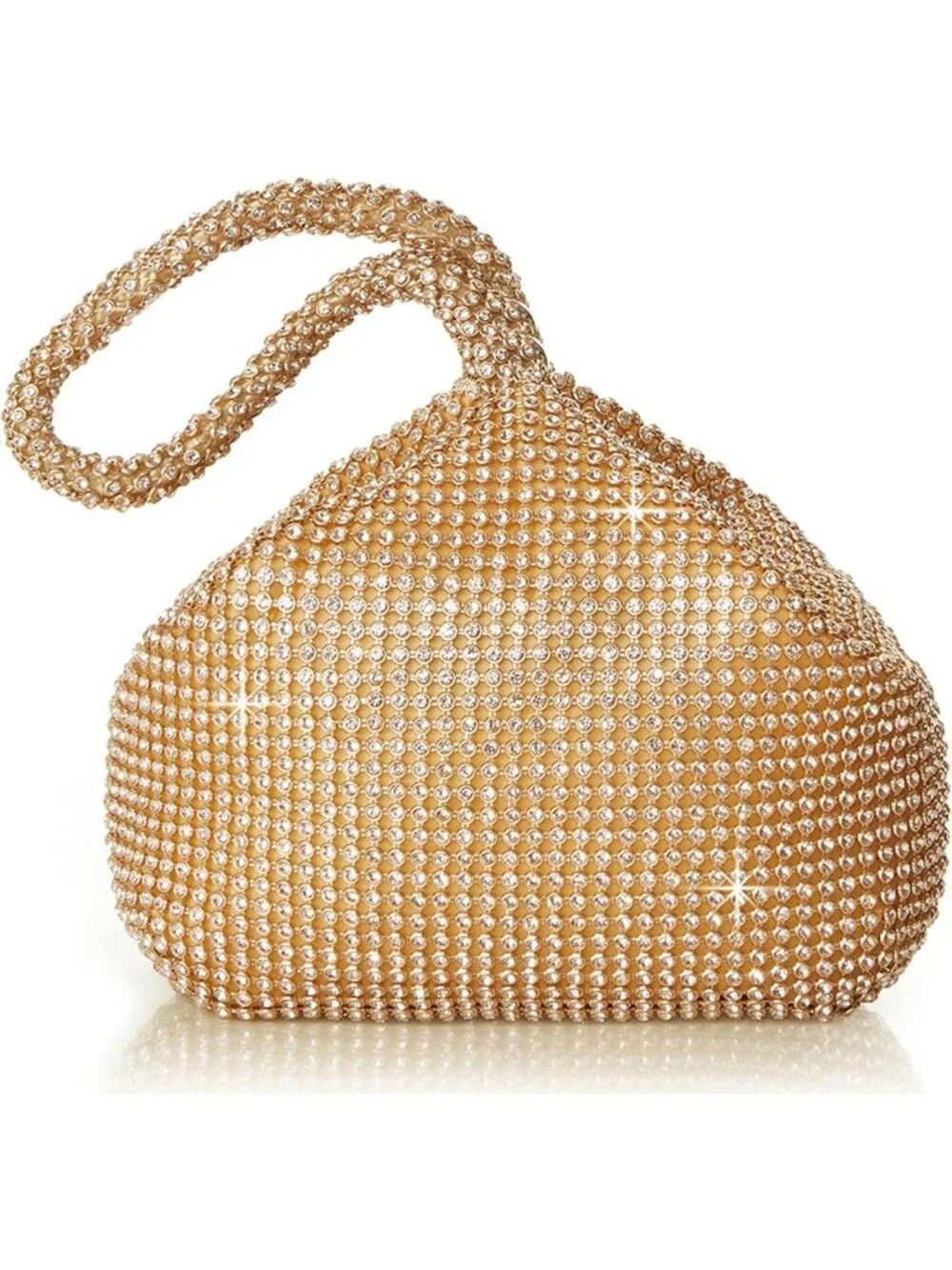 Sparkly Rhinestone Clutch Bag | Triangle Glitter Evening Purse for Parties